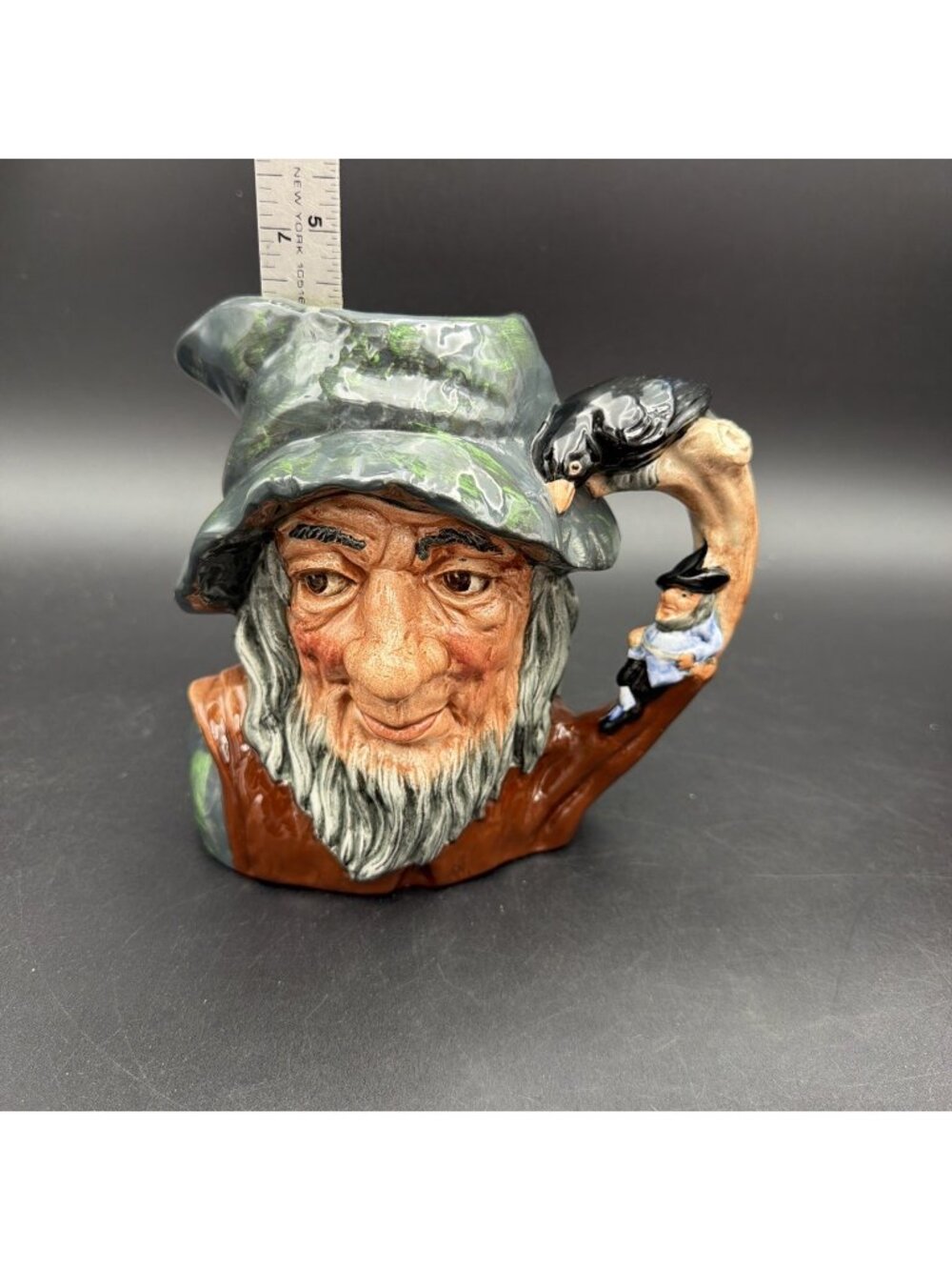 VTG Royal Doulton Large 6.5” Toby Jug Rip Van Winkle Character D6438 EUC c. 1954